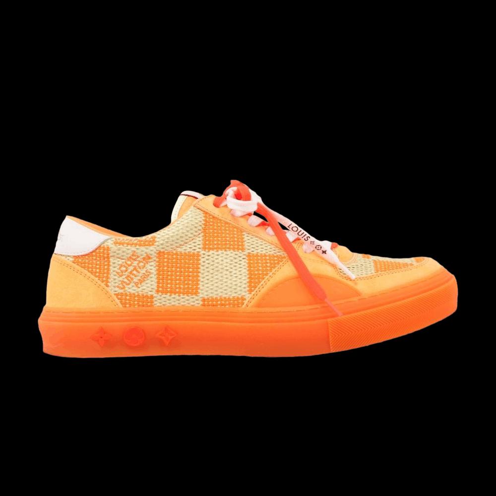 Кроссовки Louis Vuitton Ollie 'Damier - Fluorescent Orange' 1
