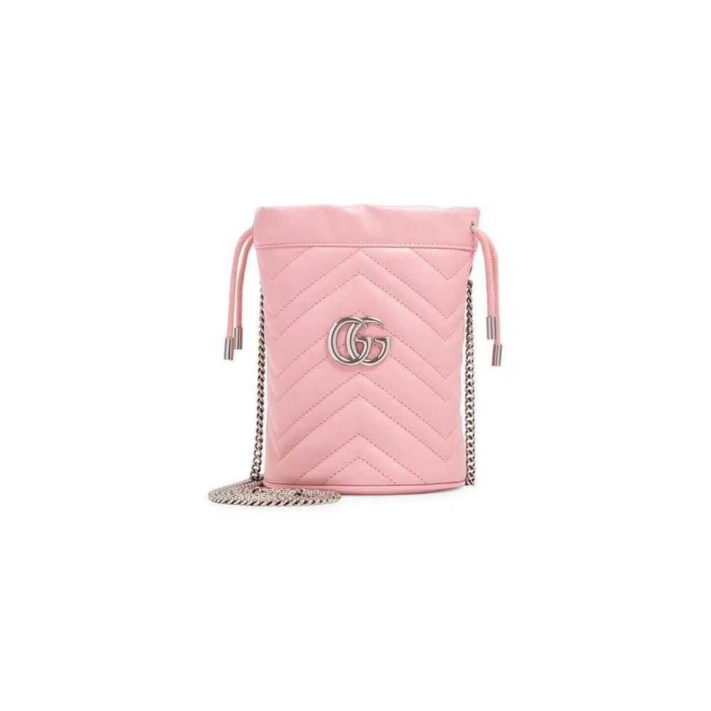 Сумки-ведра Gucci GG Marmont Mini Bucket Bag 'Дикая роза' 1