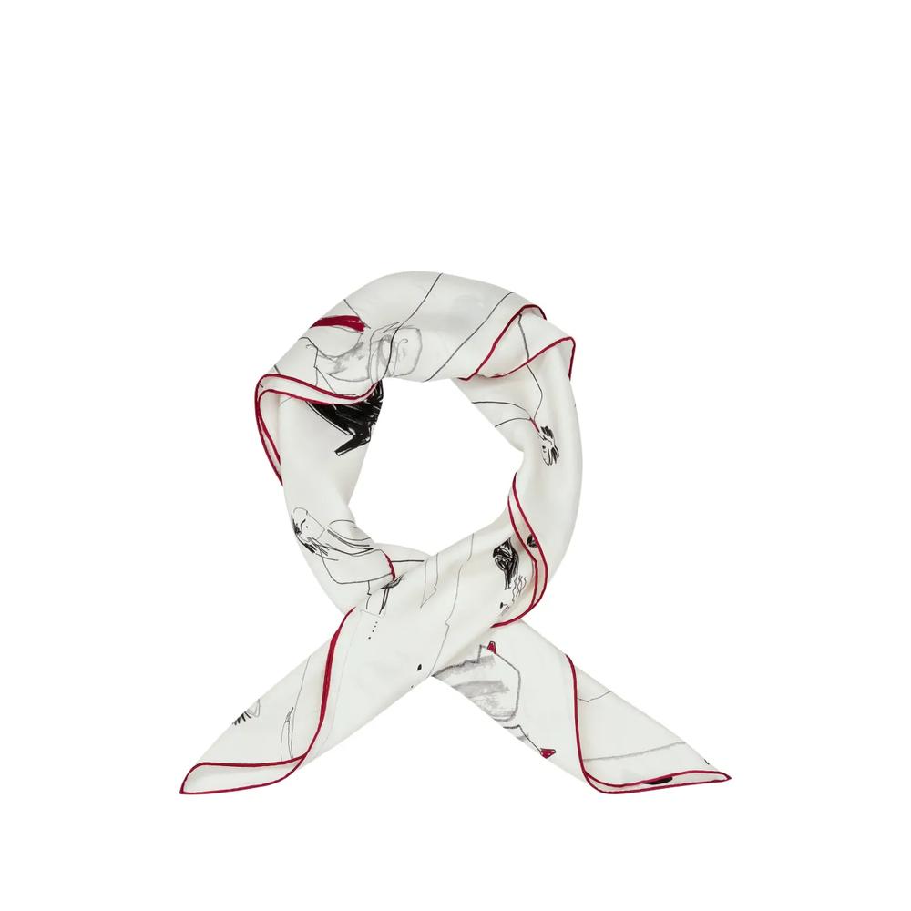 graphic-print silk scarf 2