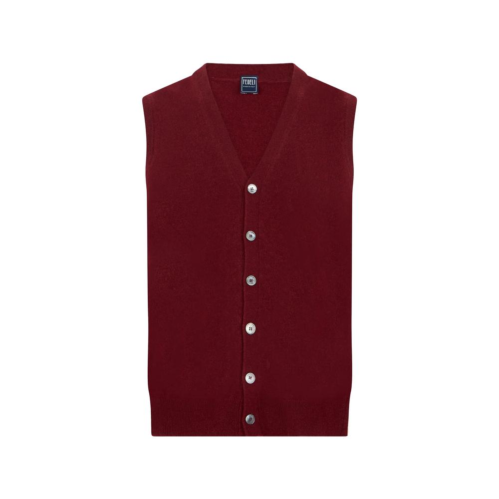 sleeveless V-neck cardigan 1