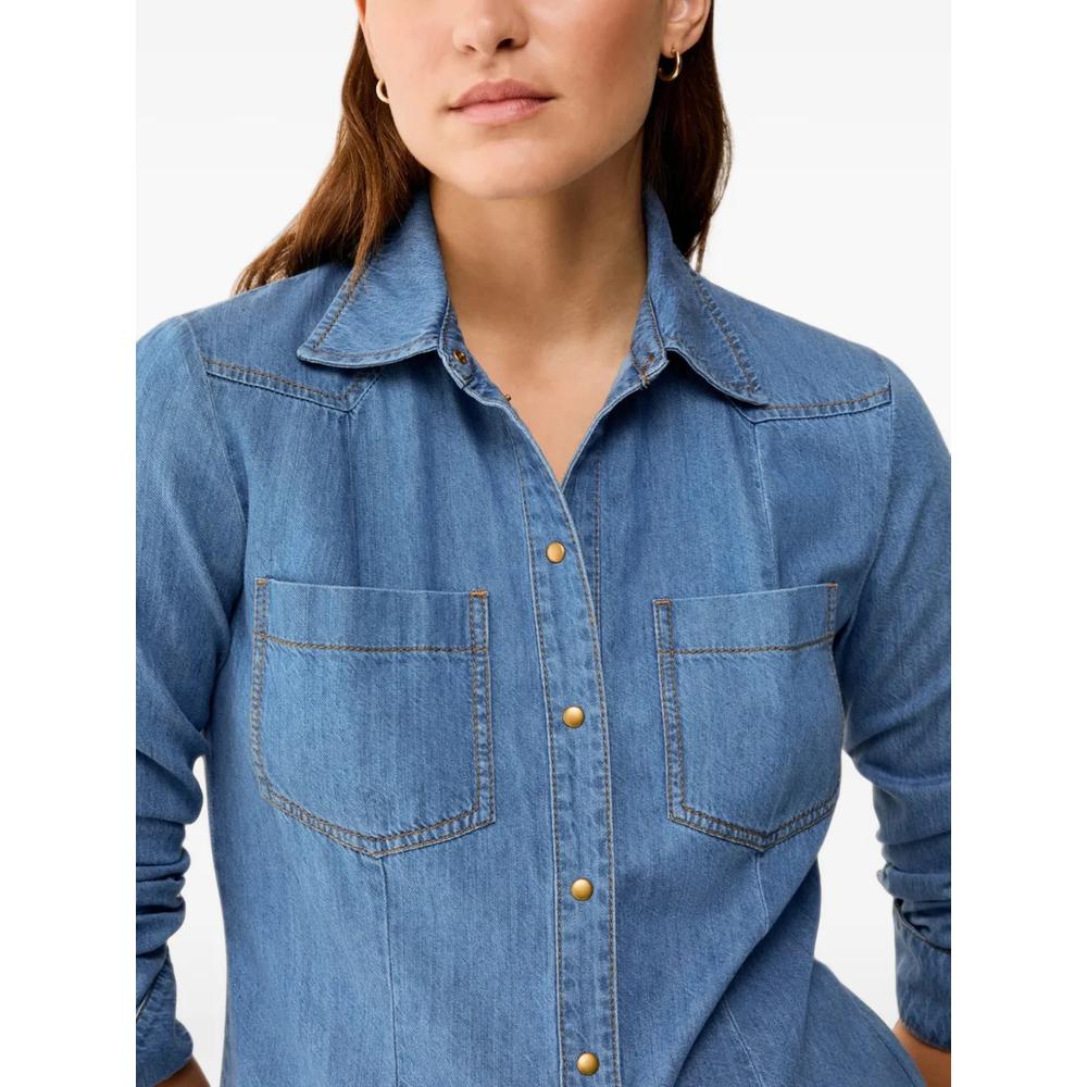 Western-style denim shirt 4