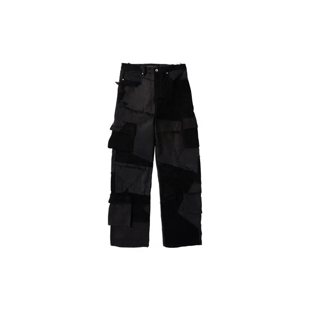 Брюки Who Decides War Разрушенные панельные карго 'Coal' 1