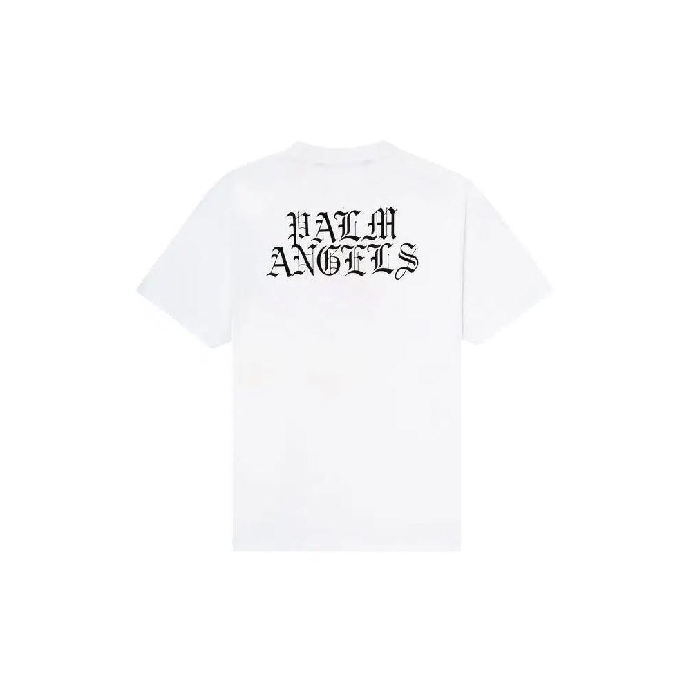 Футболки Palm Angels Burning Head Short-Sleeve T-Shirt 'White/Yellow' 2