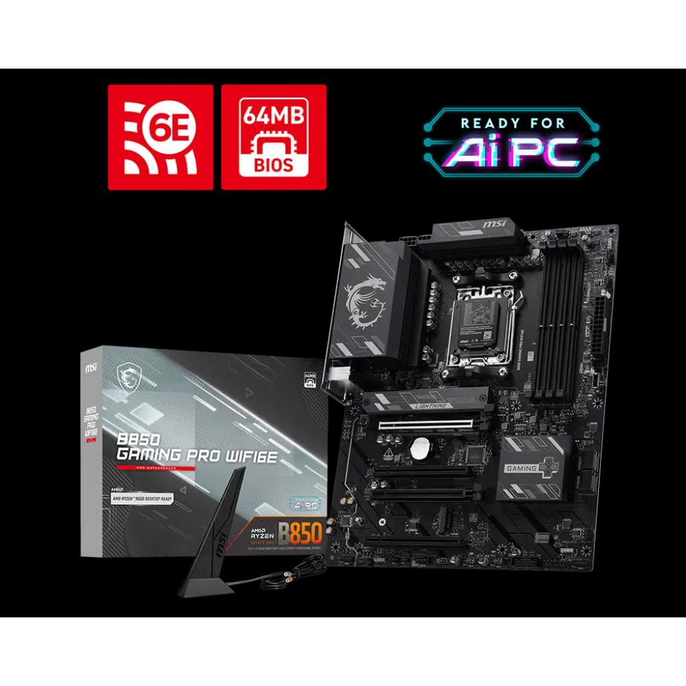 MSI B850 GAMING PRO WIFI6E ATX материнская плата (DDR5) 1