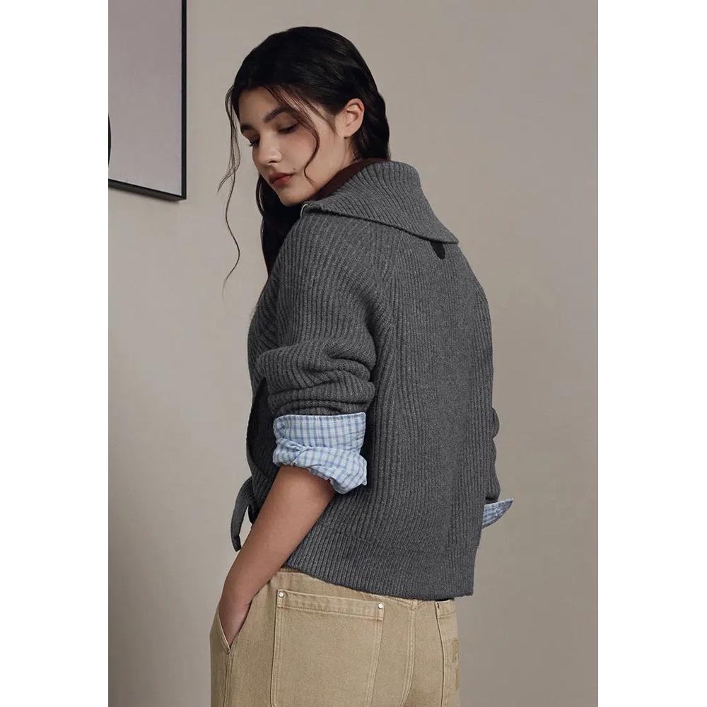 Женский двусторонний кардиган на молнии с логотипом IRIS 2