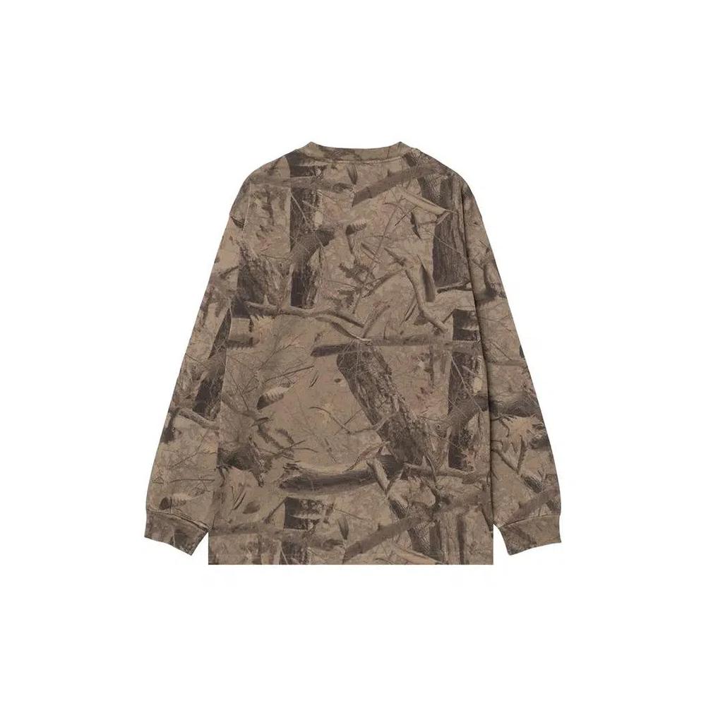 Футболка Carhartt WIP Long-Sleeve Feather Tree Camo Tee 'Зеленый' 2