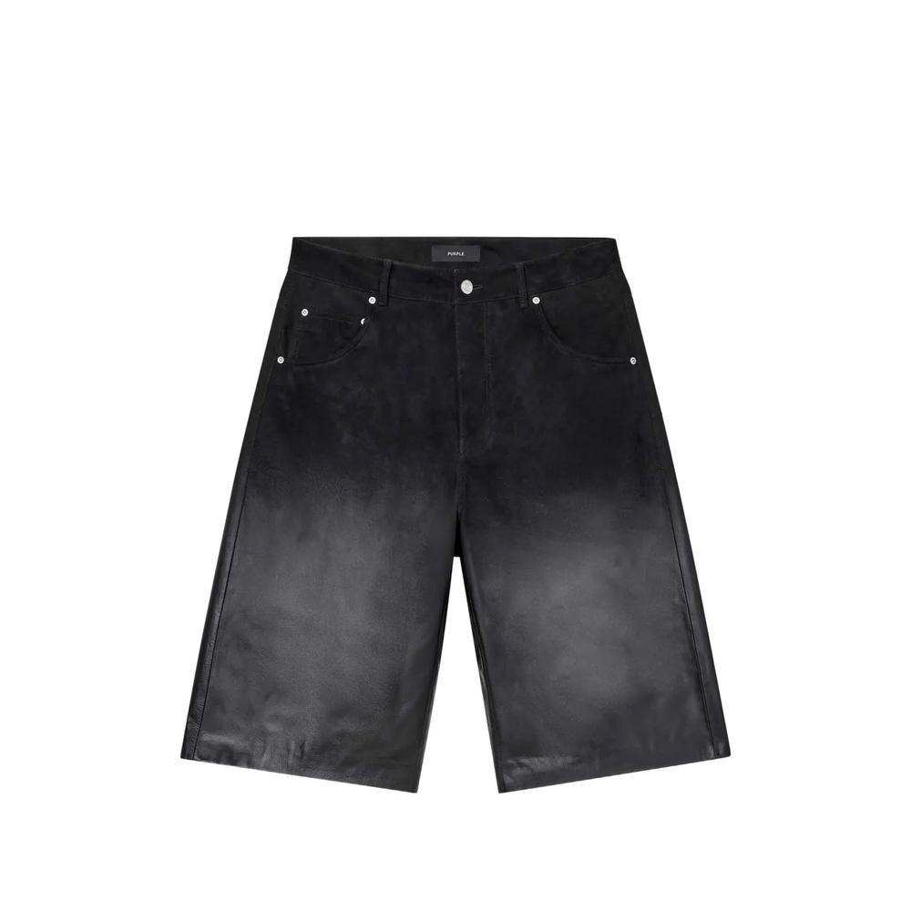 gradient leather shorts 1