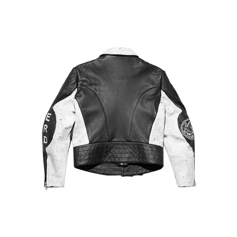 Кожаные куртки Enfants Riches Déprimés Dog In Restraint Leather Jacket 'Черный/Белый' 2