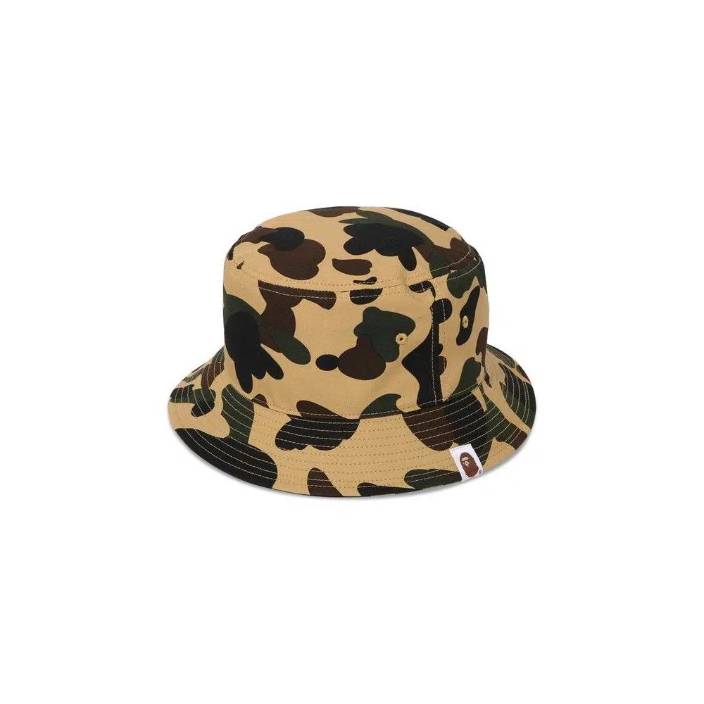 Панамы BAPE 1st Camo Bucket Hat 'Желтая' 1