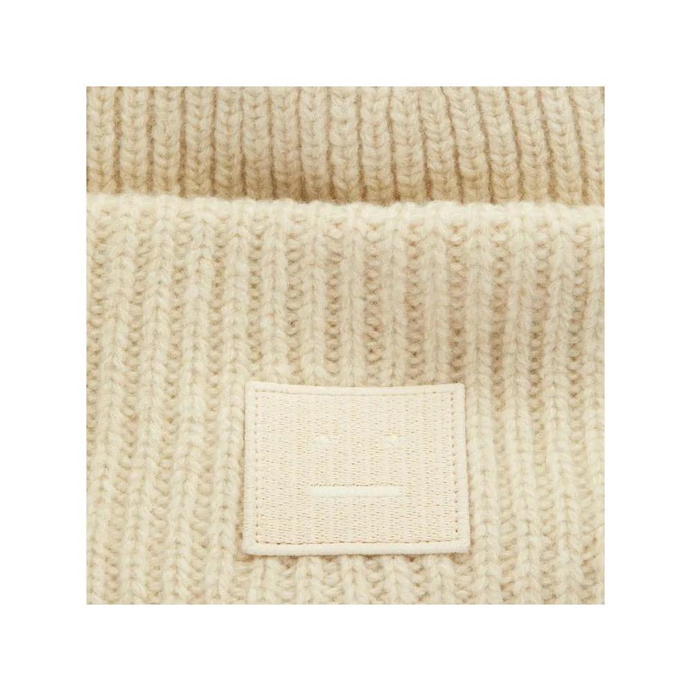 Бини Acne Studios Pansy N Face Beanie 'Кремовый бежевый' 2