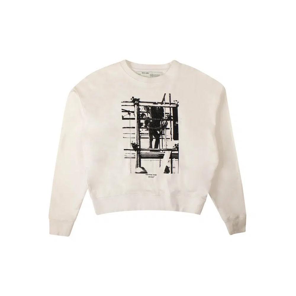 Свитеры Off-White Graphic Print Sweatshirt 'White' 1