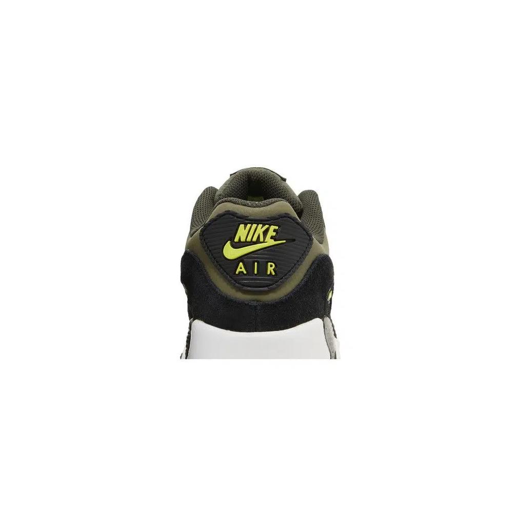 Кроссовки Nike Air Max 90 Leather GS 'Medium Olive Volt' 7