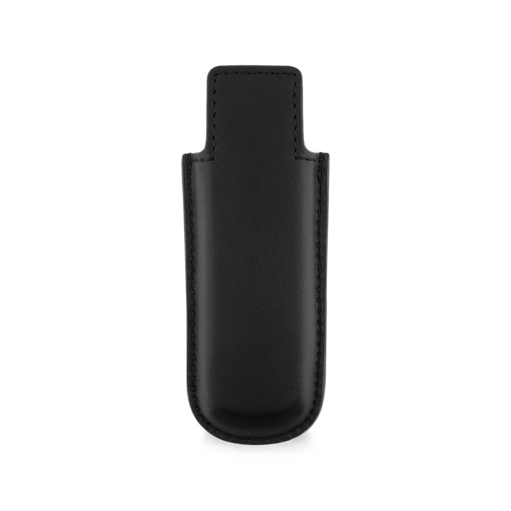 logo-embossed leather lighter case 2
