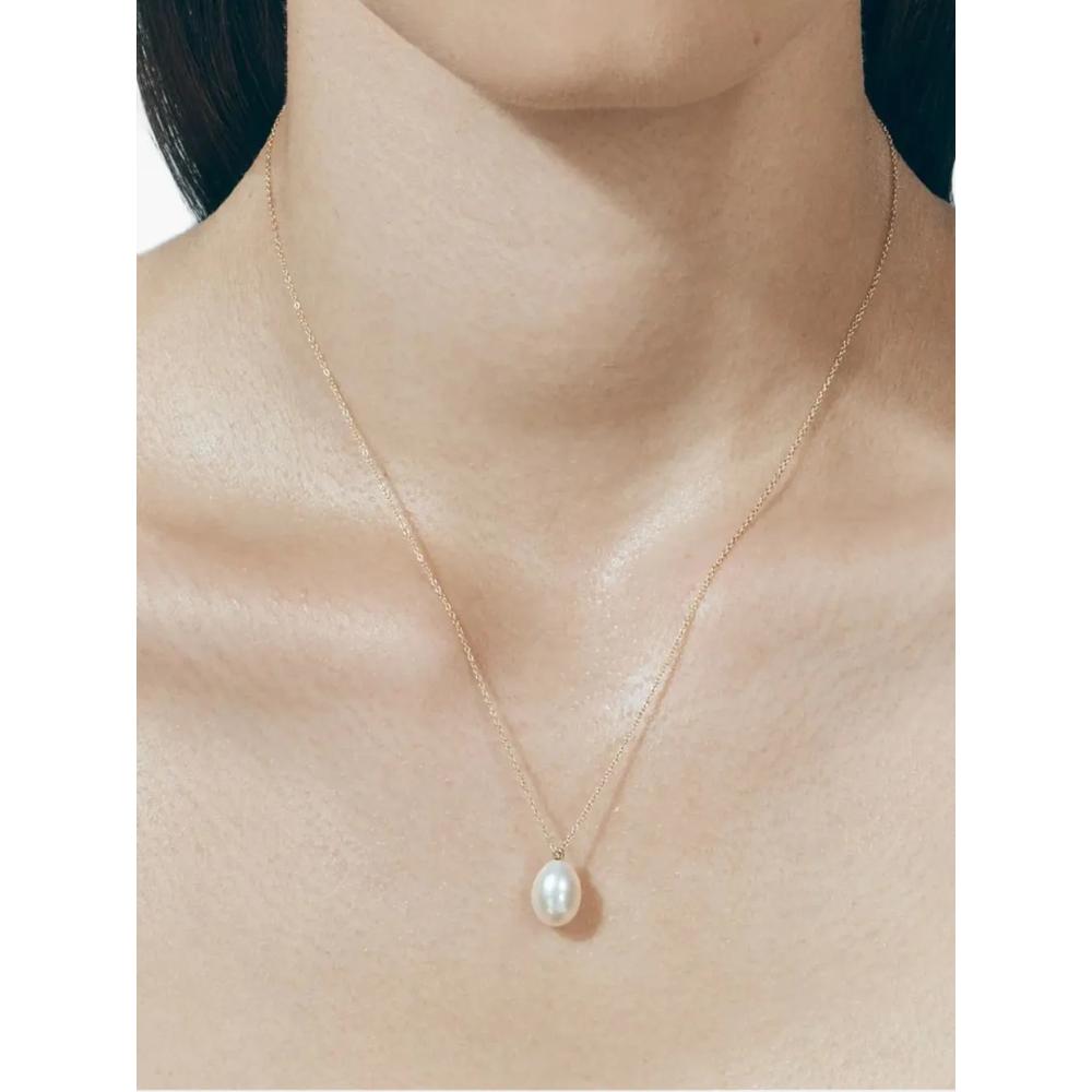 Колье Poire Simple из желтого золота с жемчугом 2
