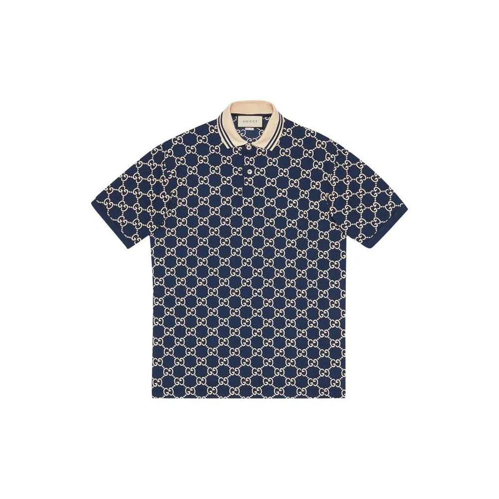 Поло Gucci Short-Sleeve Polo 'Dark Blue' 1
