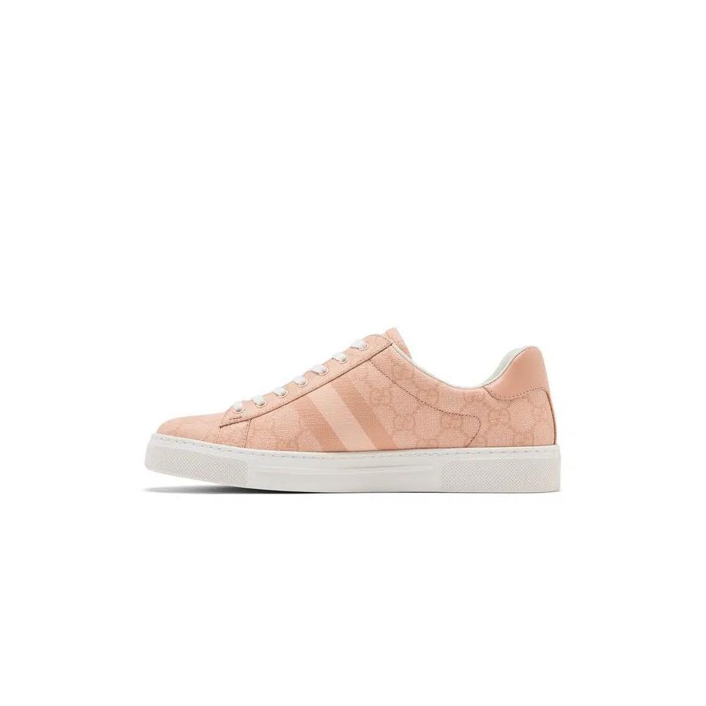 Кроссовки Gucci Wmns Ace Web Sneaker 'Pink' 3