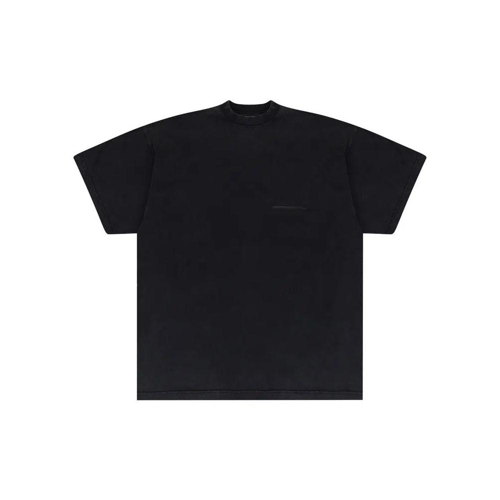 Топы Balenciaga Crossed Out T-Shirt 'Washed Black' 1