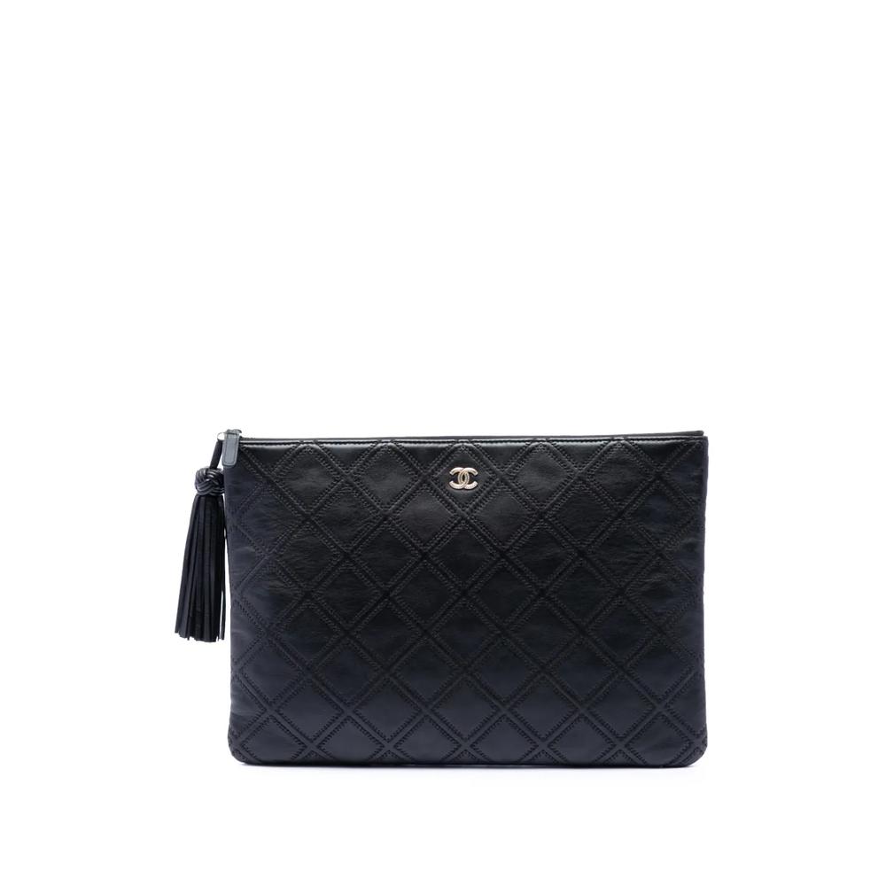 Большой стеганый клатч Double Stitch Tassel O Case (2017-2018 годы) 1