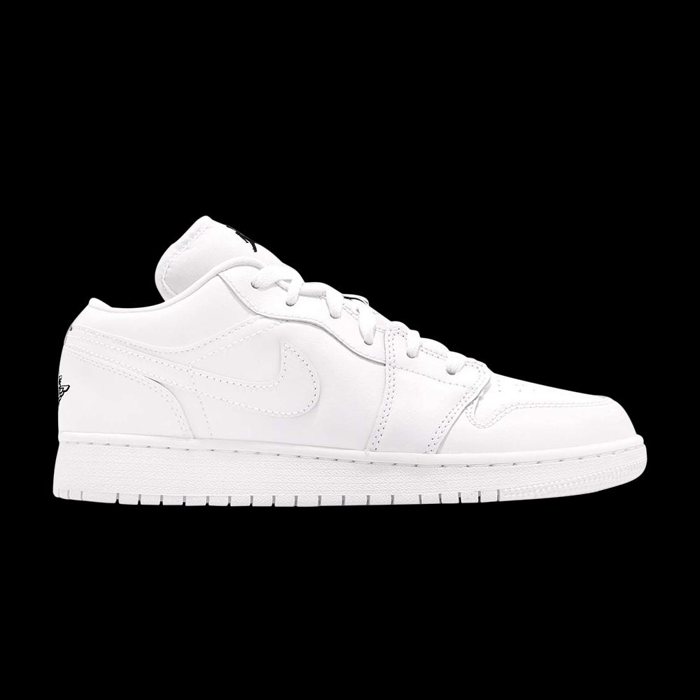 Кроссовки Air Jordan 1 Low GS 'Triple White' 1