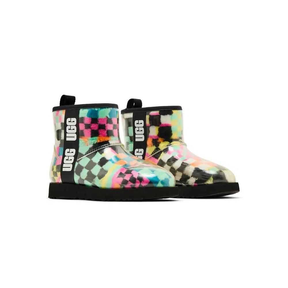 Ботинки UGG Wmns Classic Clear Mini Boot 'Black Multi-Color Checkerboard' 8