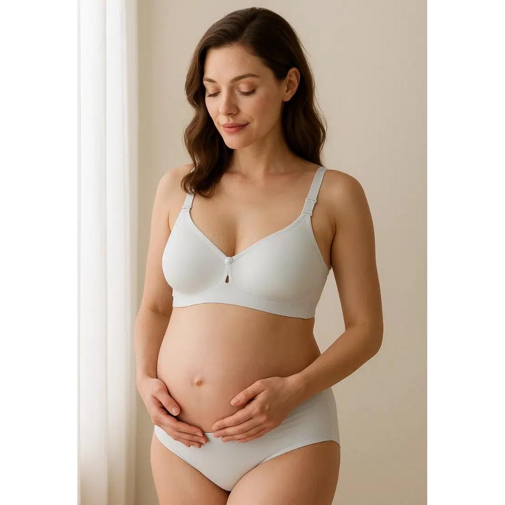Premium Luna Seamless Nursing Bra в сером цвете 1