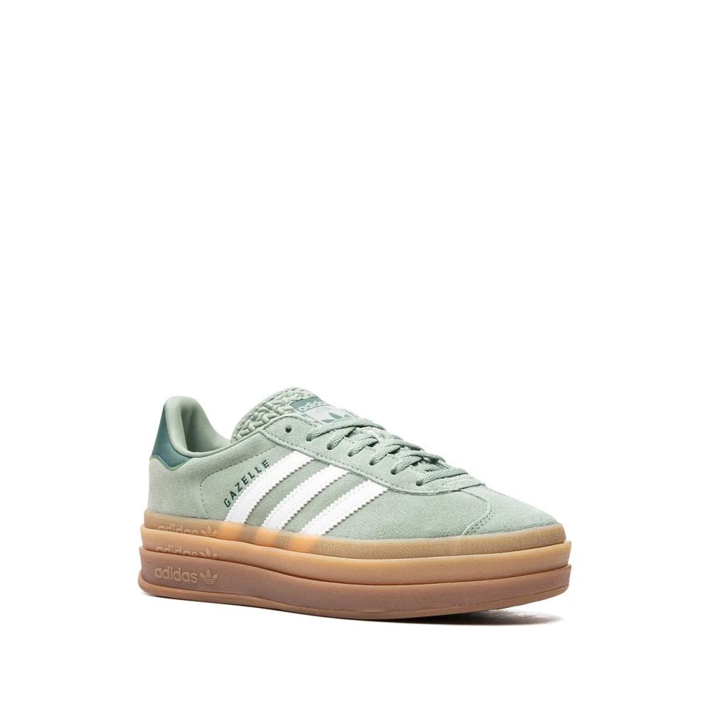 Кроссовки Gazelle Bold Silver Green Gum 2