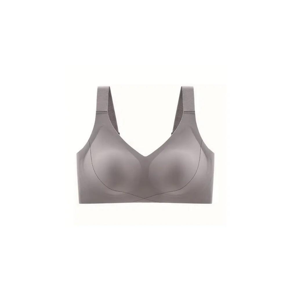 Premium Mirabel Plus Size Бесшовный поддерживающий бюстгальтер без косточек, коричневый 2