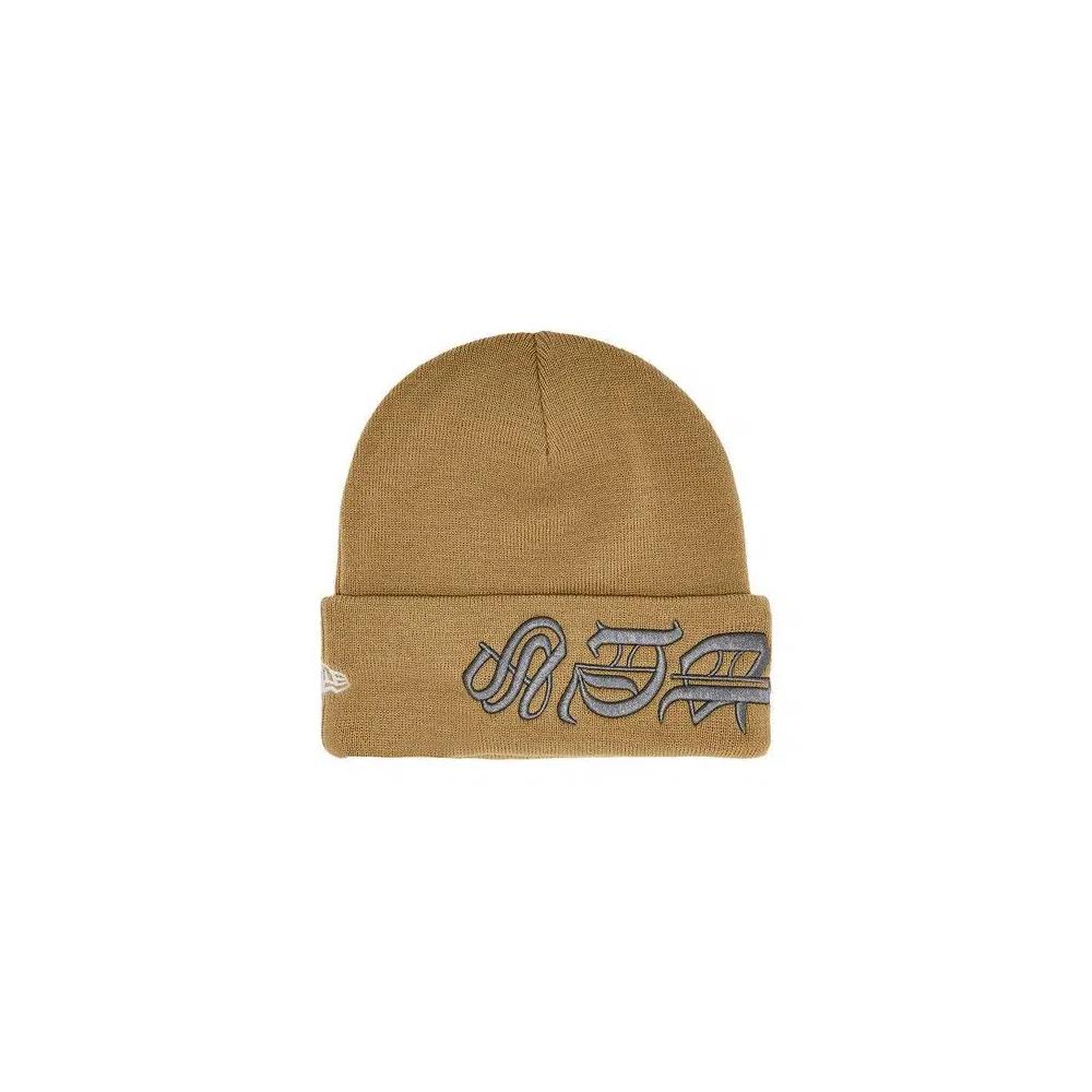 Бини Supreme New Era Blackletter Beanie 'Tan' 2