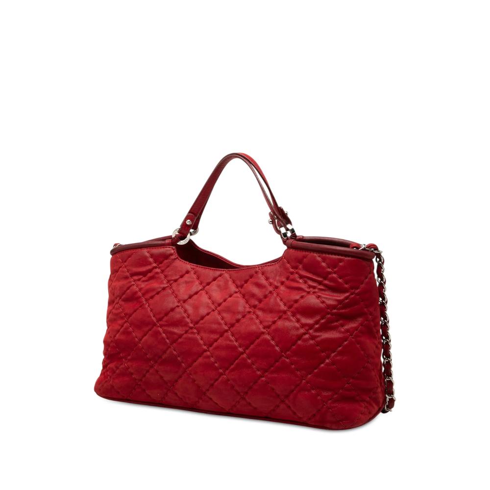 2012 Small Quilted Iridescent Calfskin Sea Hit Tote satchel 3