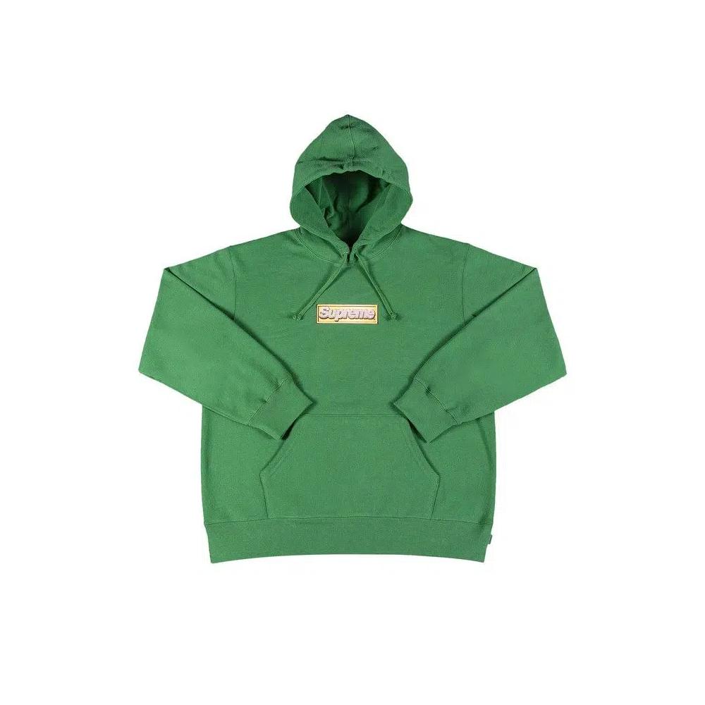 Худи Supreme Bling Box Logo Hooded Sweatshirt 'Green' 1