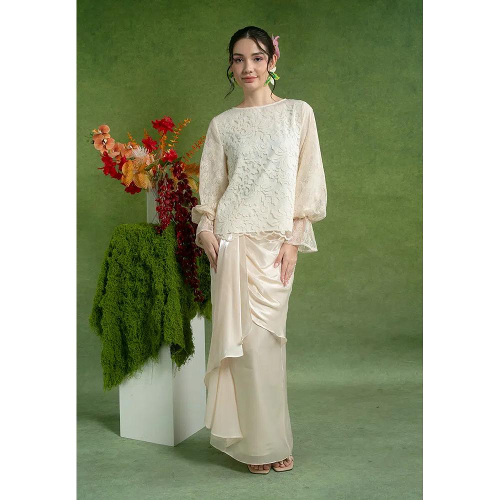 Shira Kurung Современный с драпированной юбкой 1