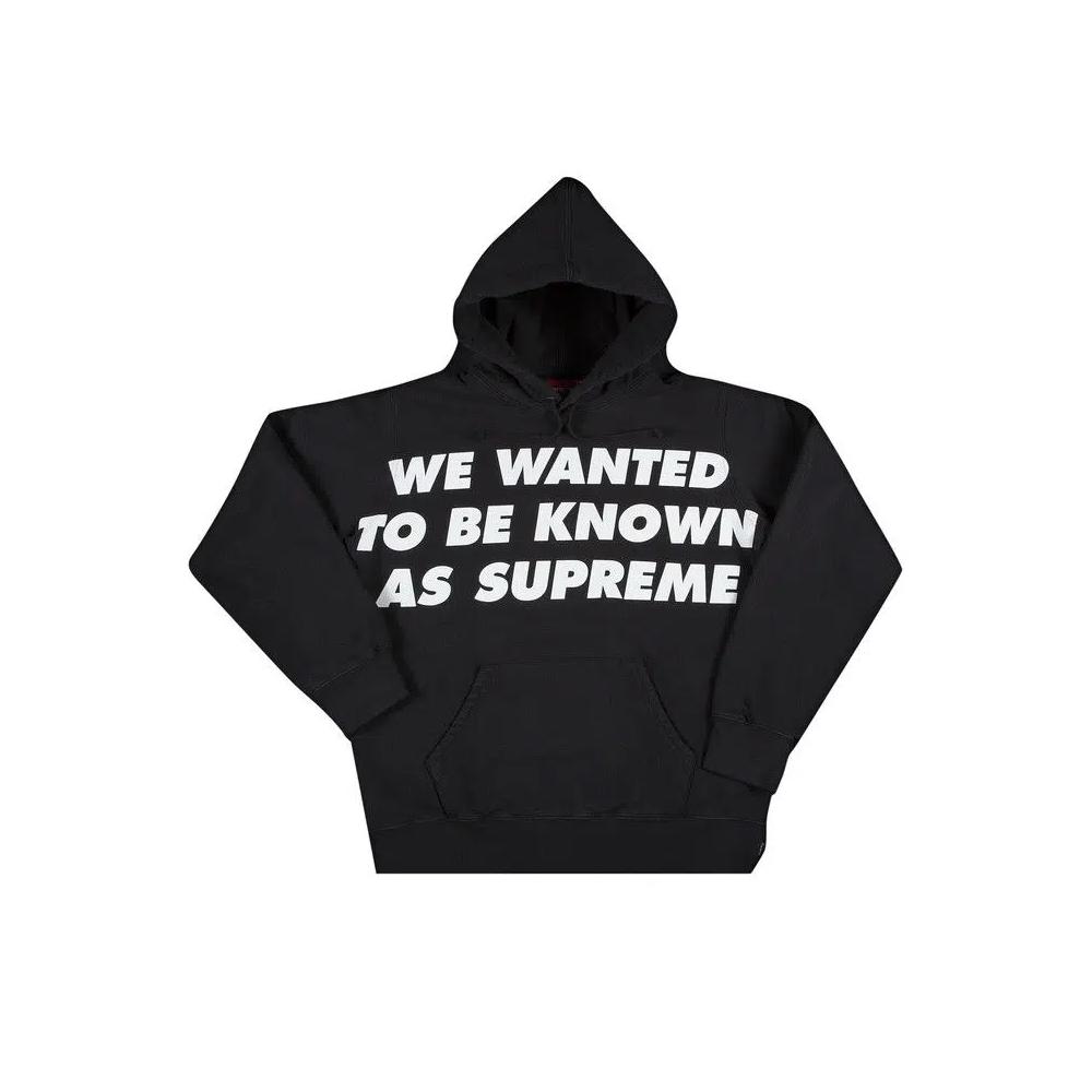 Худи Supreme Known As Hooded Sweatshirt 'Black' 1