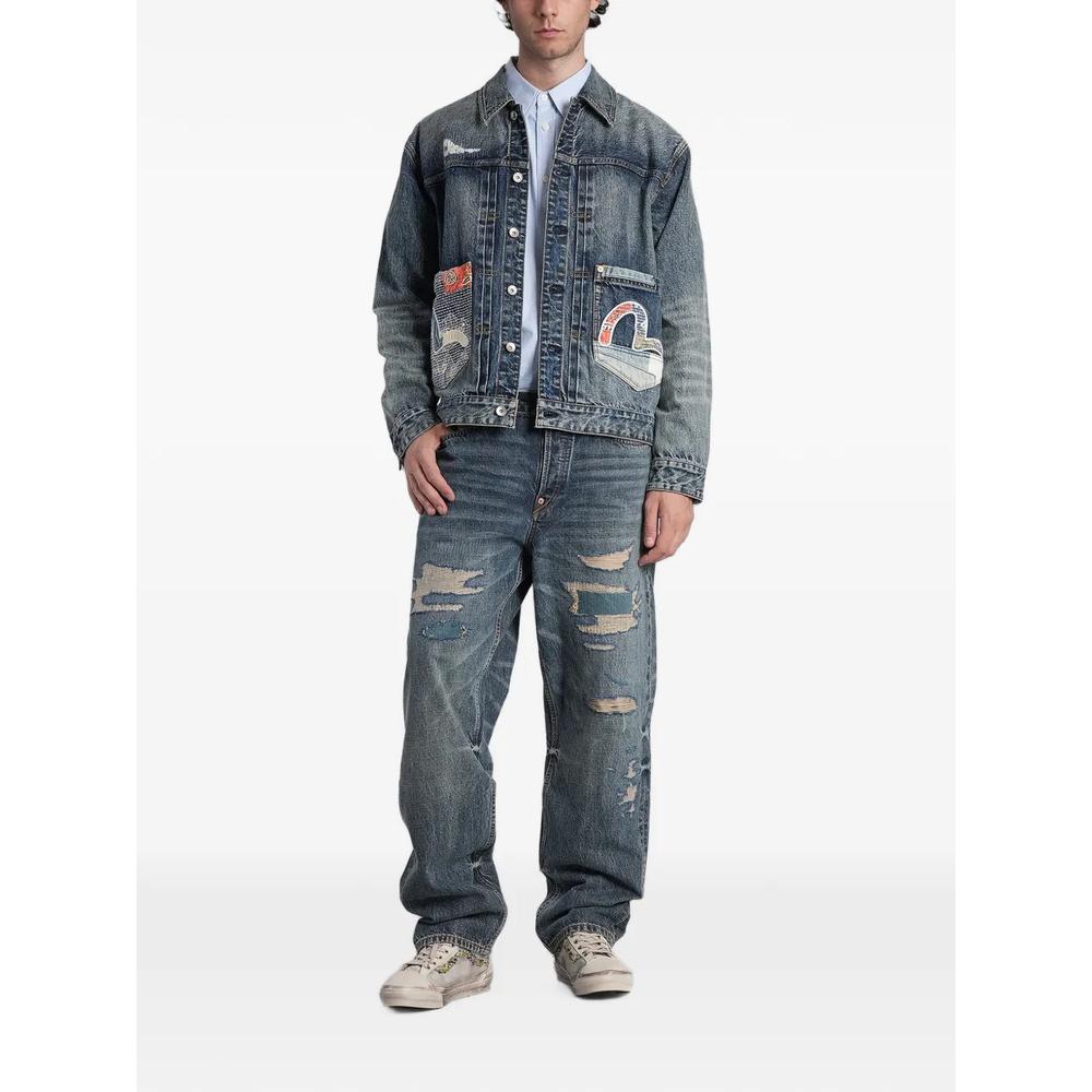 patchwork Seagull denim jacket 2