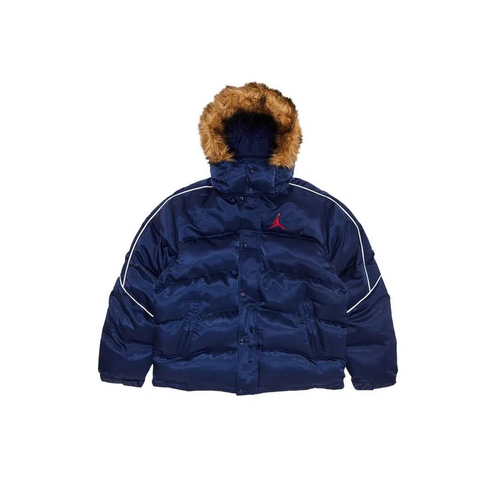 Пуховики Supreme x Jordan Puffer Jacket 'Navy' 1