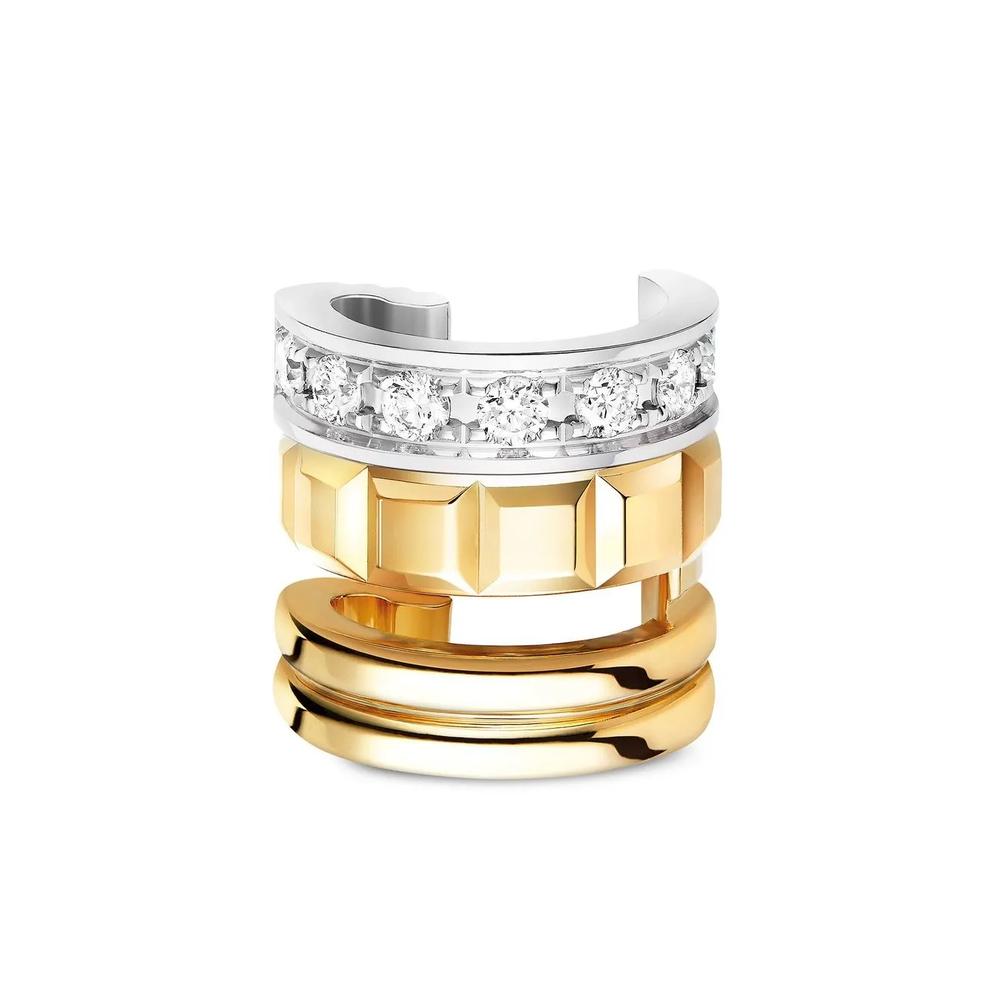 Золотая серьга Quatre Radiant Edition с бриллиантом 2
