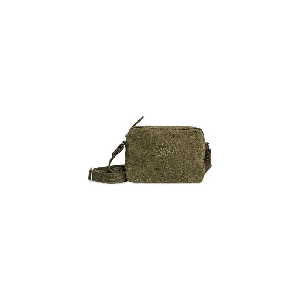 Сумки Stussy Needle Punch Side Pouch 'Оливковый' 1