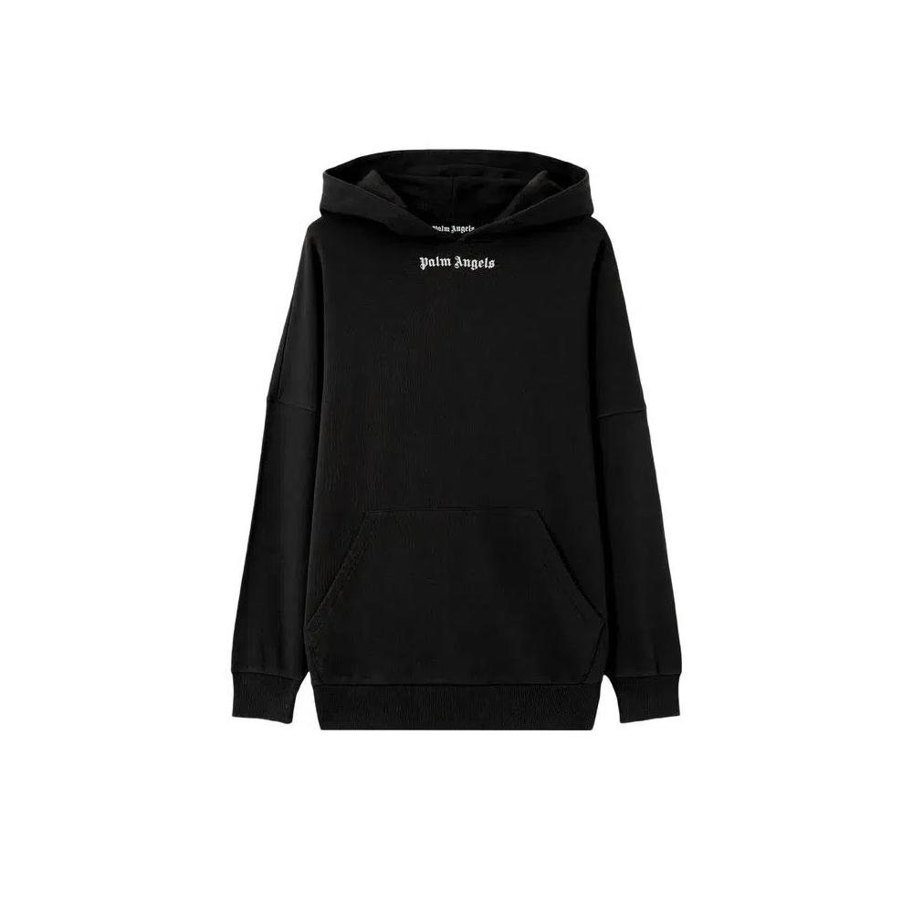 Худи Palm Angels Classic Logo Over Hoodie 'Черный/Белый' 1
