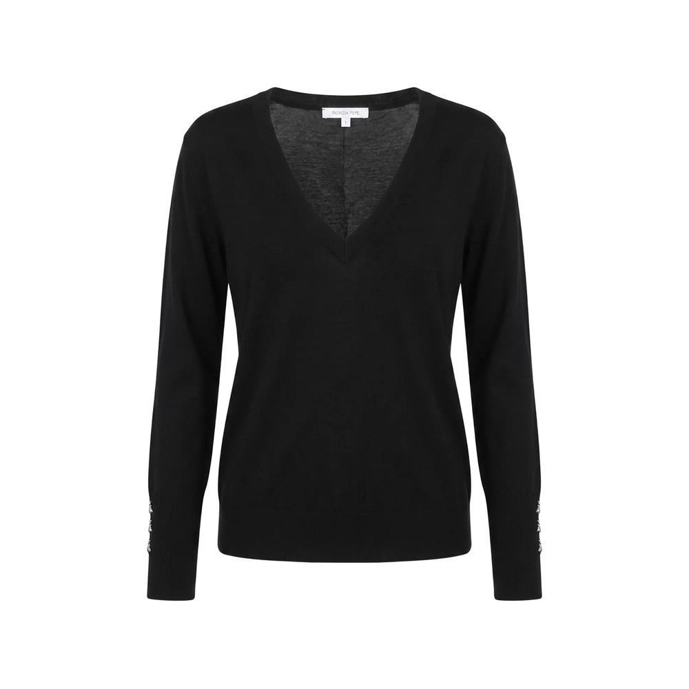 V-neck wool sweater 1