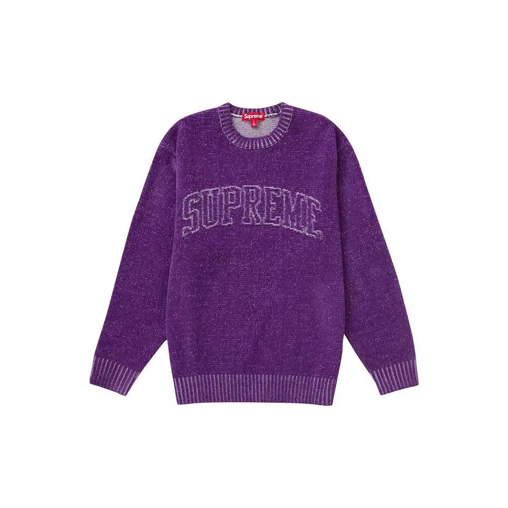 Свитера Supreme Contrast Arc Sweater 'Purple' 1