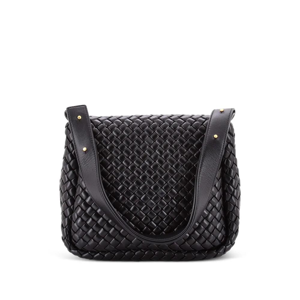 Маленькая сумка на плечо Cobble Flap Padded с плетением Intrecciato 2