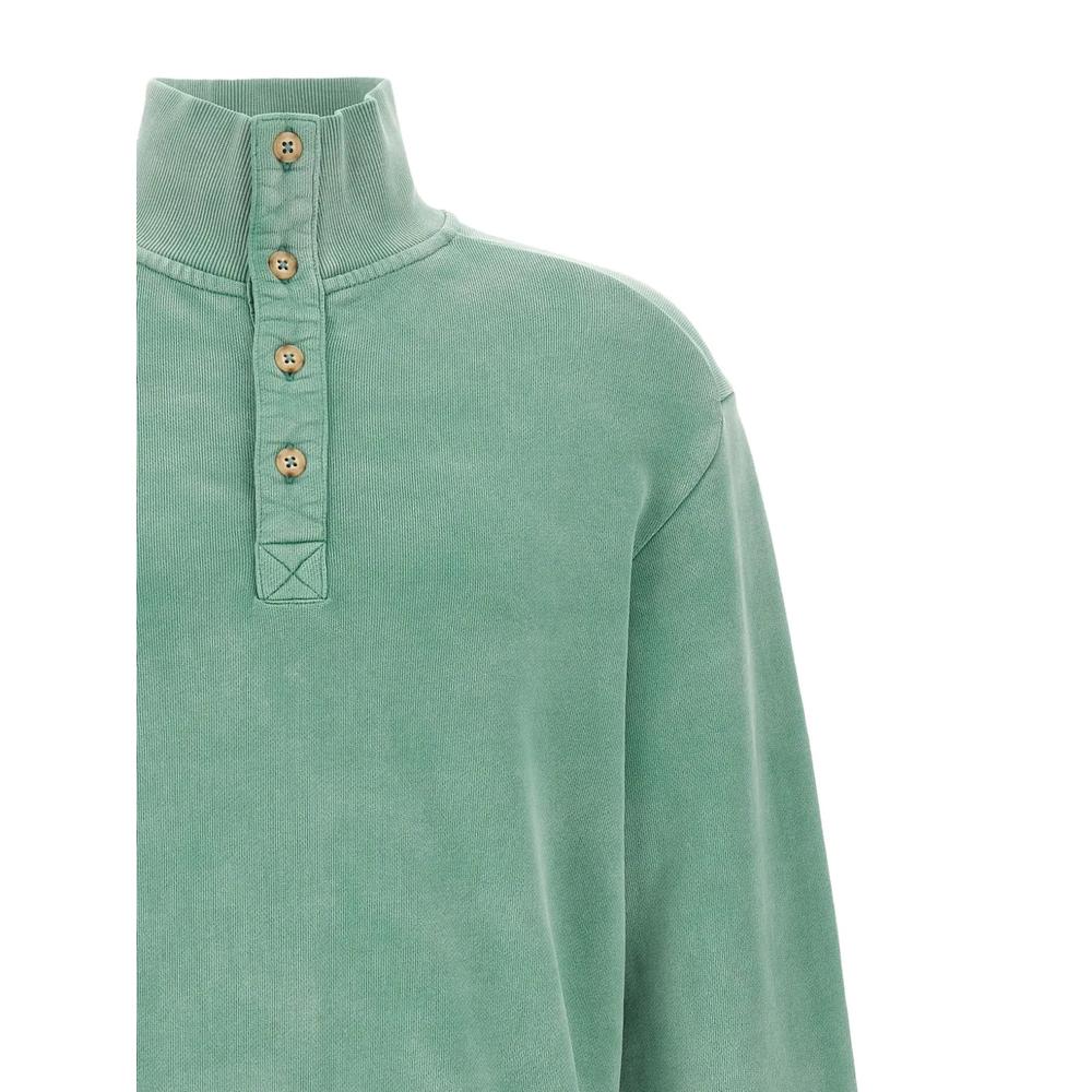 buttoned high-neck sweater 4