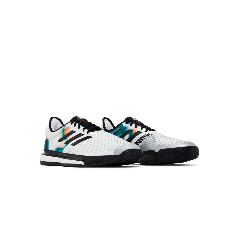 Кроссовки Adidas SoleCourt «White Black Silver Metallic» 8