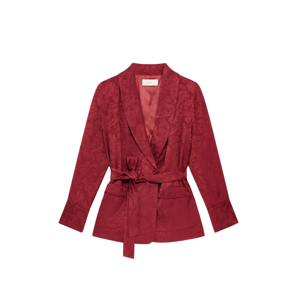 damask-jacquard wrap blazer 1