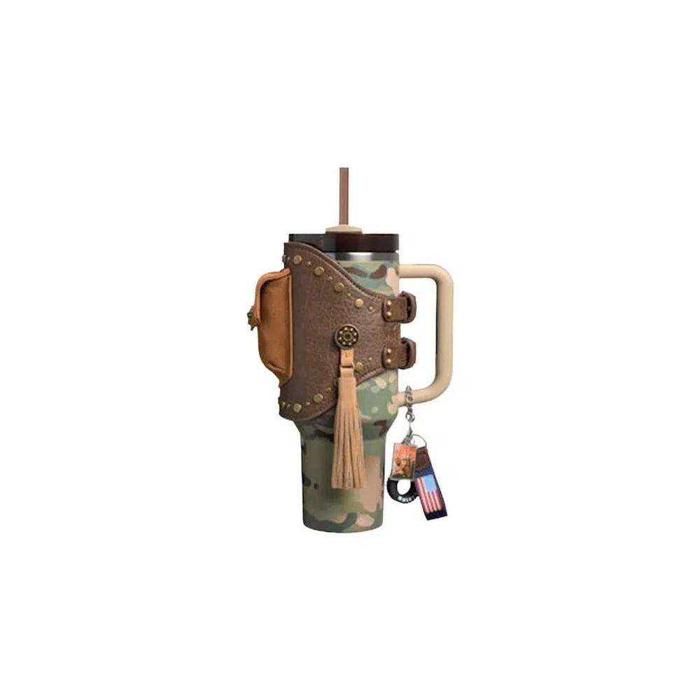 Бутылки для воды Stanley 1913 x The Post Malone Flowstate Quencher 40oz Tumbler W/ Pouch Belt «Post Malone Multi Camo» 1