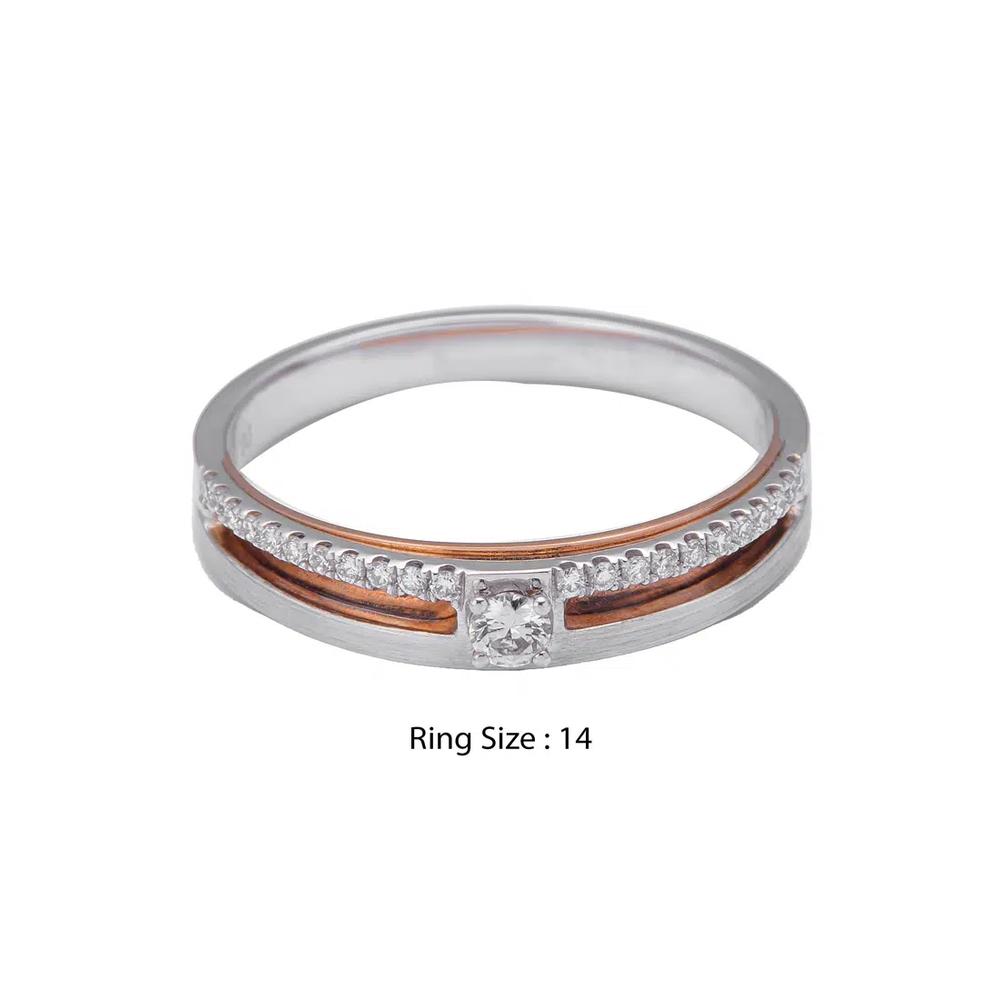 LITZ кольцо с бриллиантом из белого золота 18K YM-BRS318DF-E 4