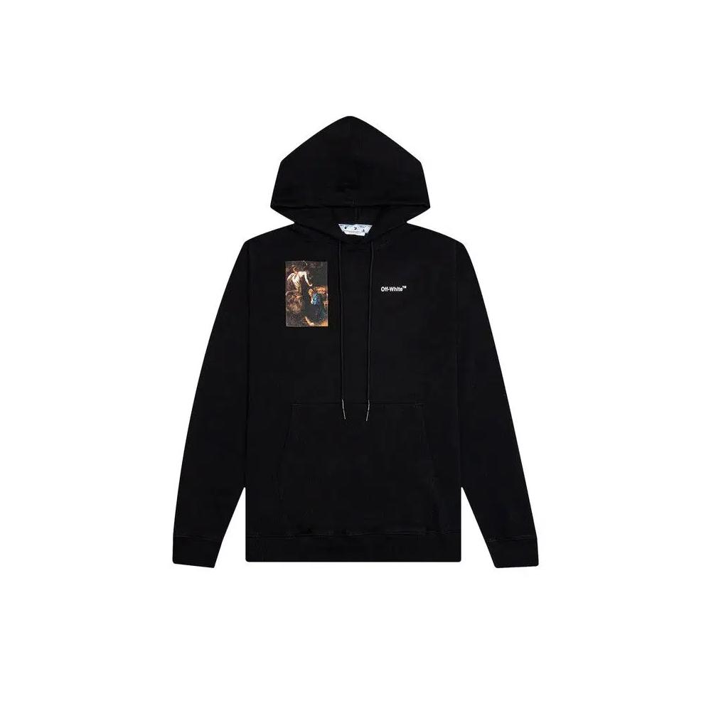 Толстовки Off-White Caravaggio Lute Slim Hoodie 'Черный/Белый' 1