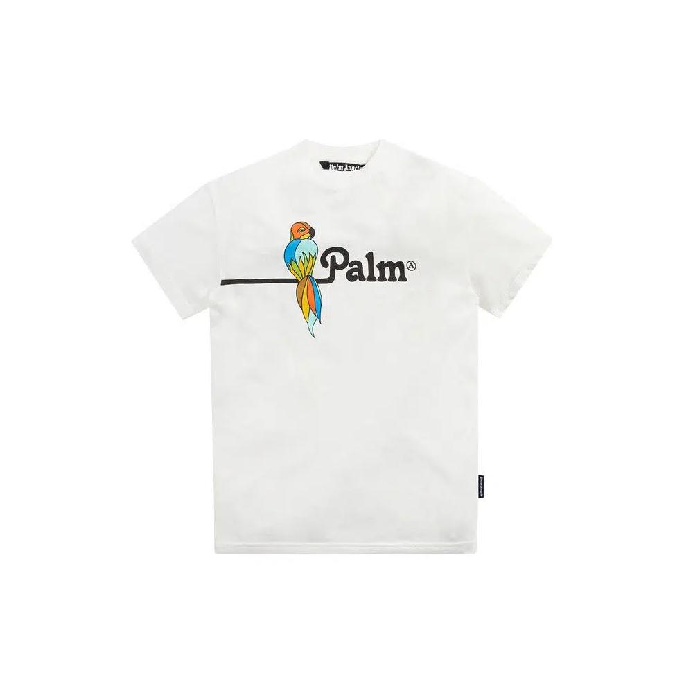 Футболки Palm Angels Parrot Vintage Tee 'Белый/Черный' 1
