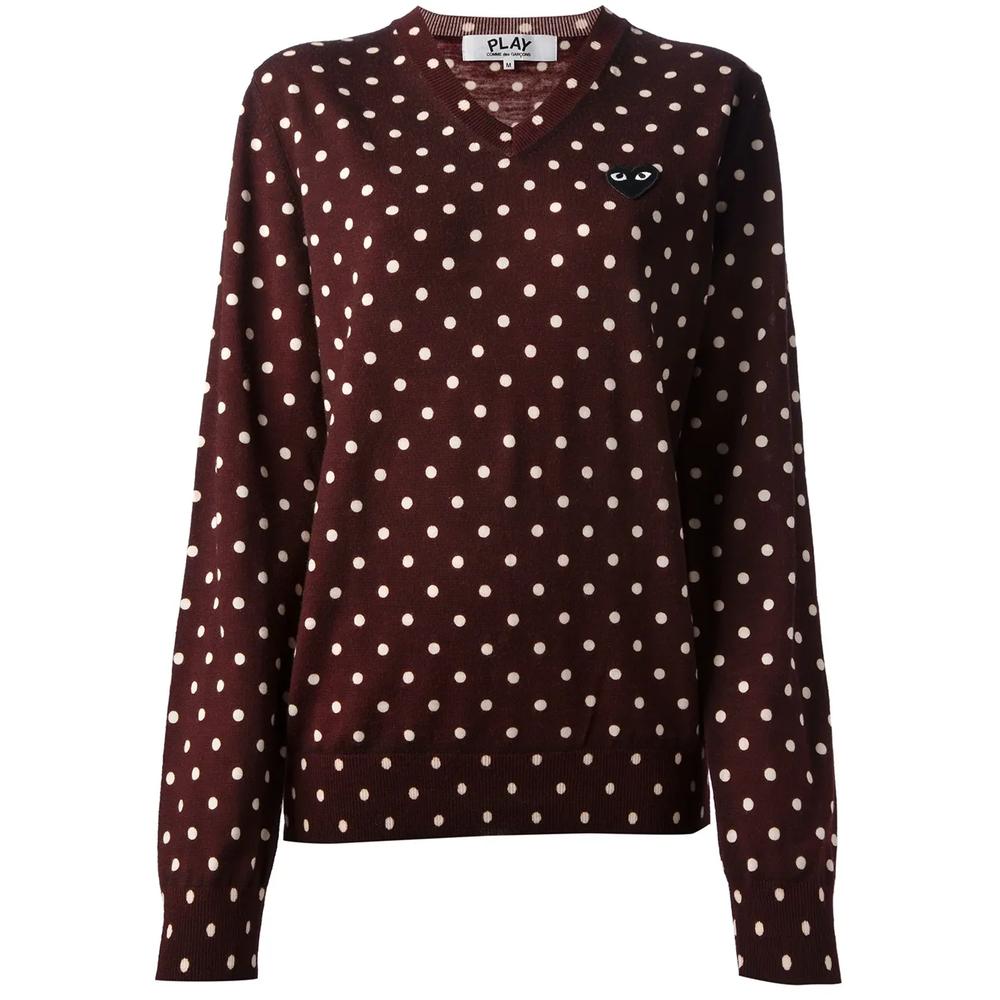 polka dot sweater 1