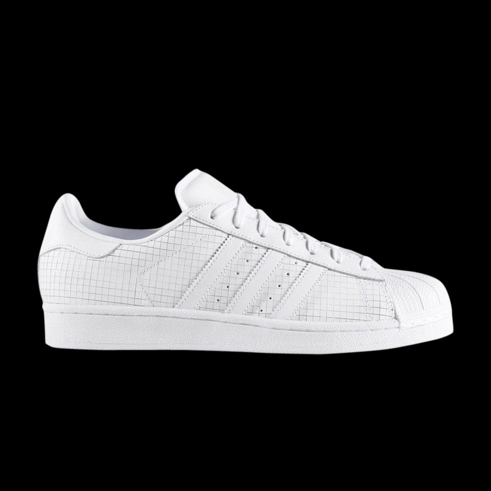 Кроссовки Adidas Superstar 'Scored Leather - Triple White' 1