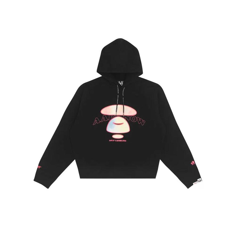 Худи AAPE Moonface Embroidered Hoodie 'Черный' 1